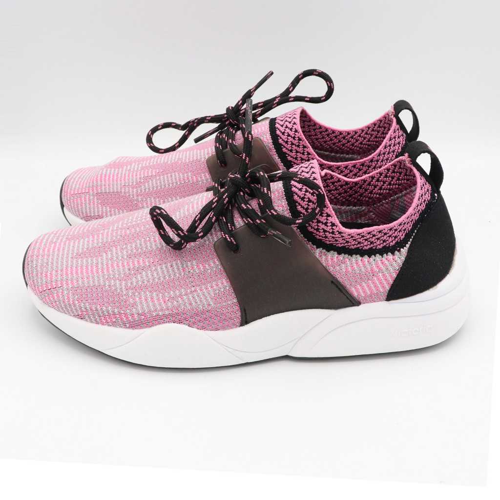 Pantofi sport roz din material elastic